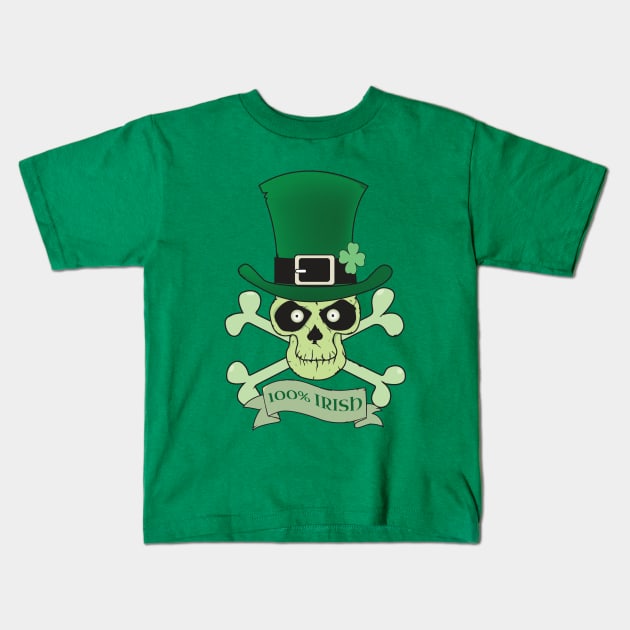 100% Irish Kids T-Shirt by mangulica